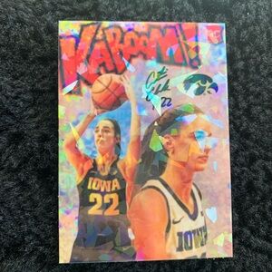 Caitlin Clark 2024 Kaboom basketball rookie card